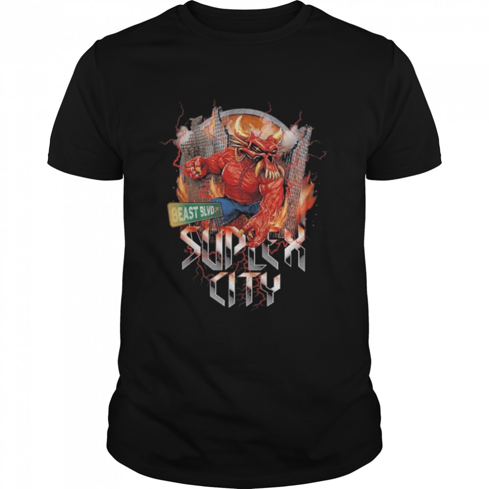 Brock lesnar suplex city beast blvd authentic shirt