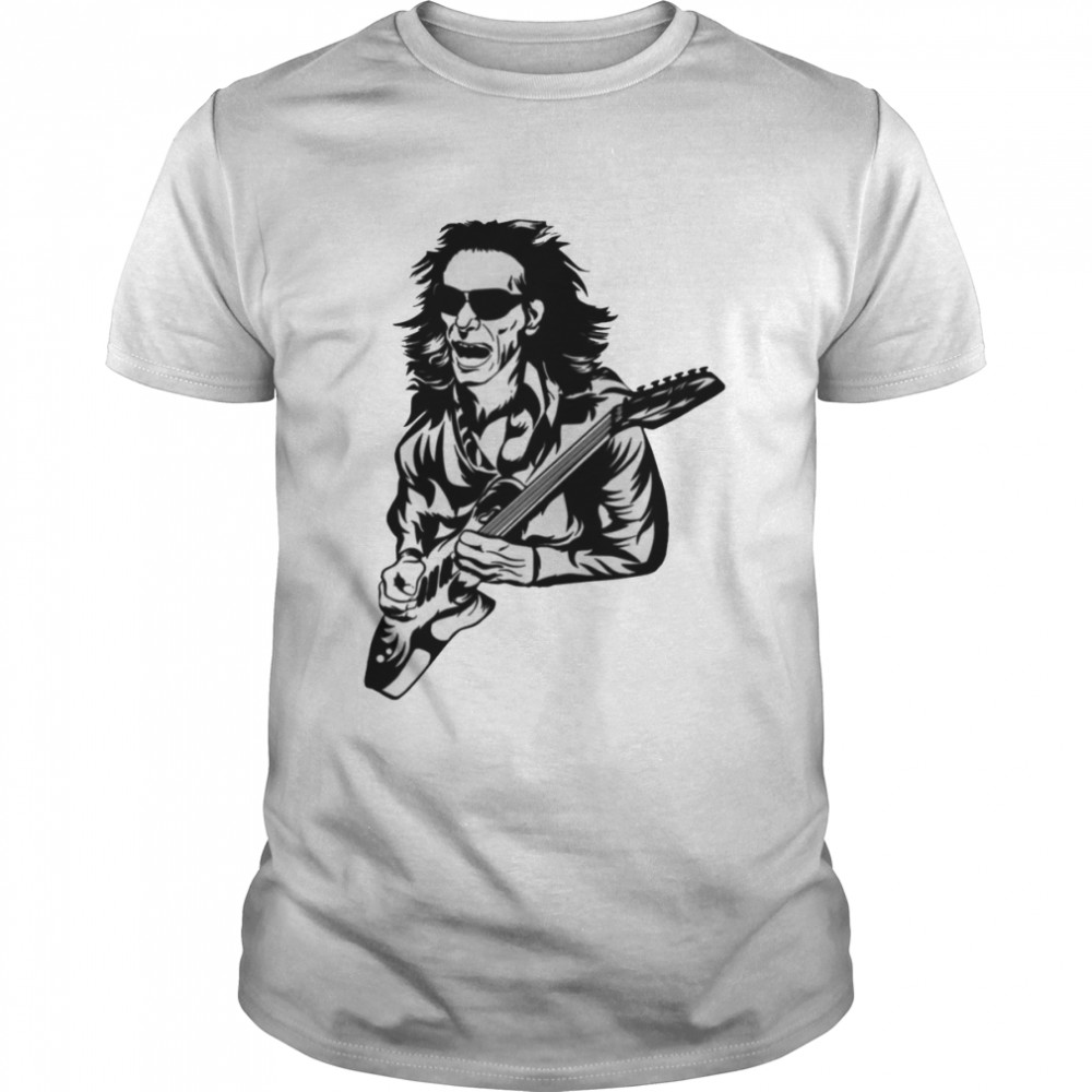 Guitar Player Steve Vai Silhouette shirt Classic Men's T-shirt