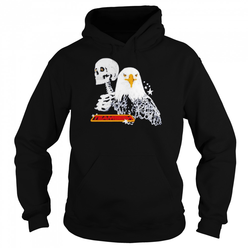 Team sesh eagle and skeleton shirt Unisex Hoodie