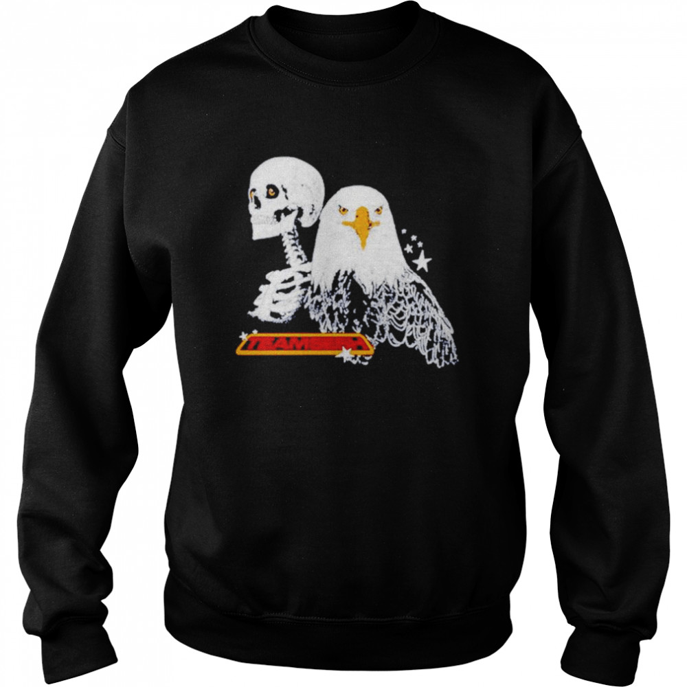 Team sesh eagle and skeleton shirt Unisex Sweatshirt