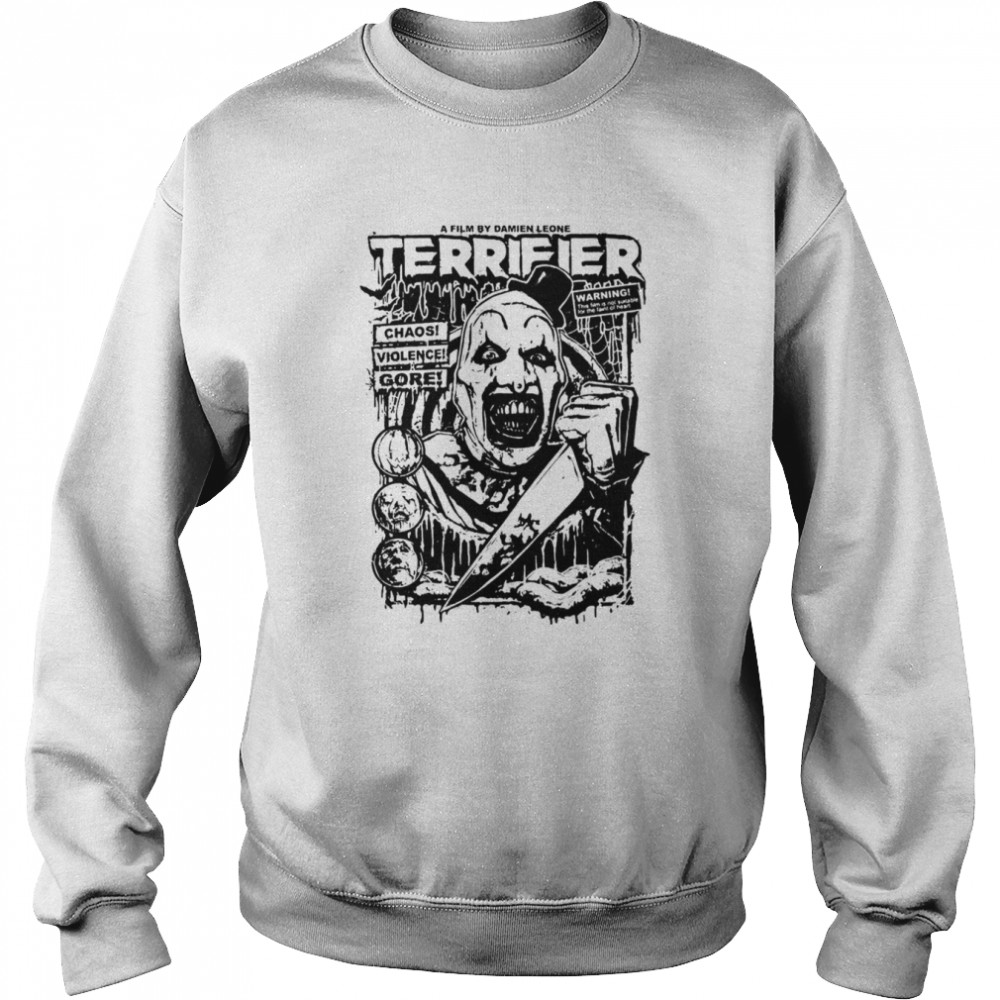 Terrifier Movie Horror Art The Clown shirt - Trend T Shirt Store Online