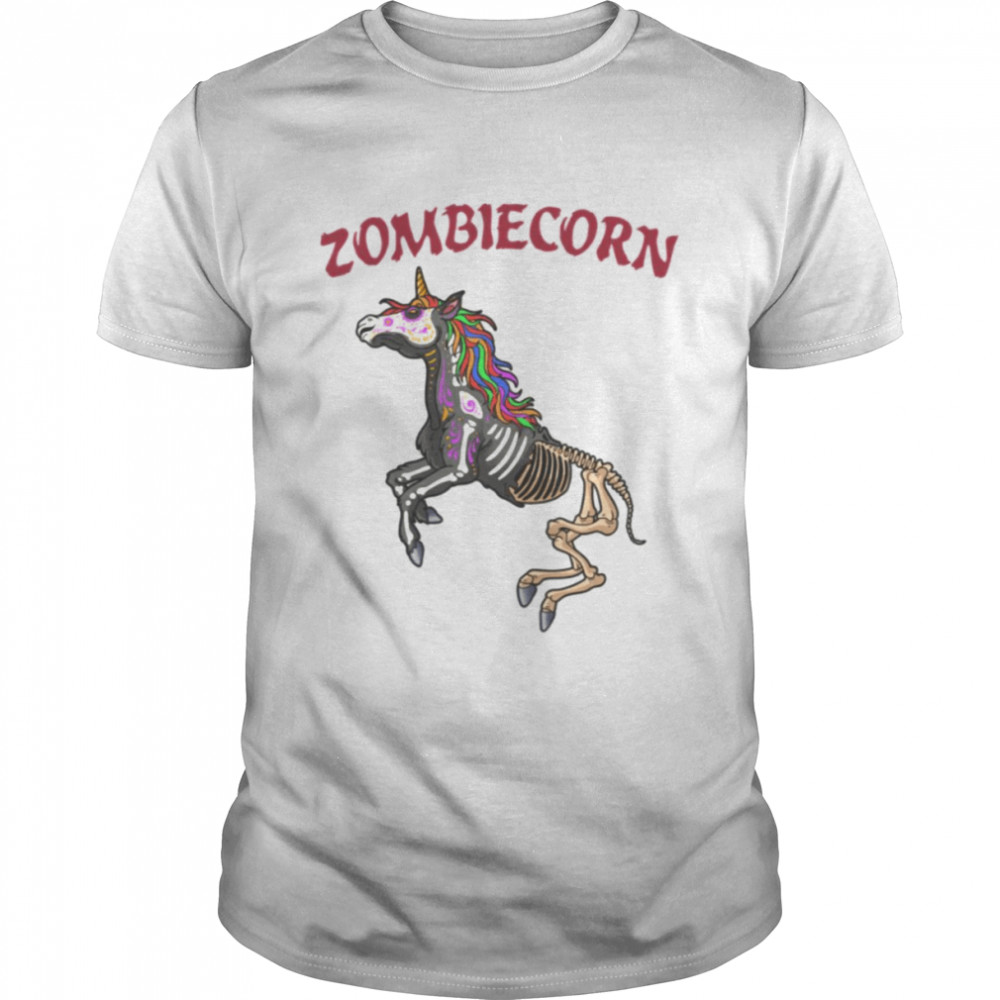 Zombiecorn Zombie Unicorn Halloween Costume Rainbow Undead shirt