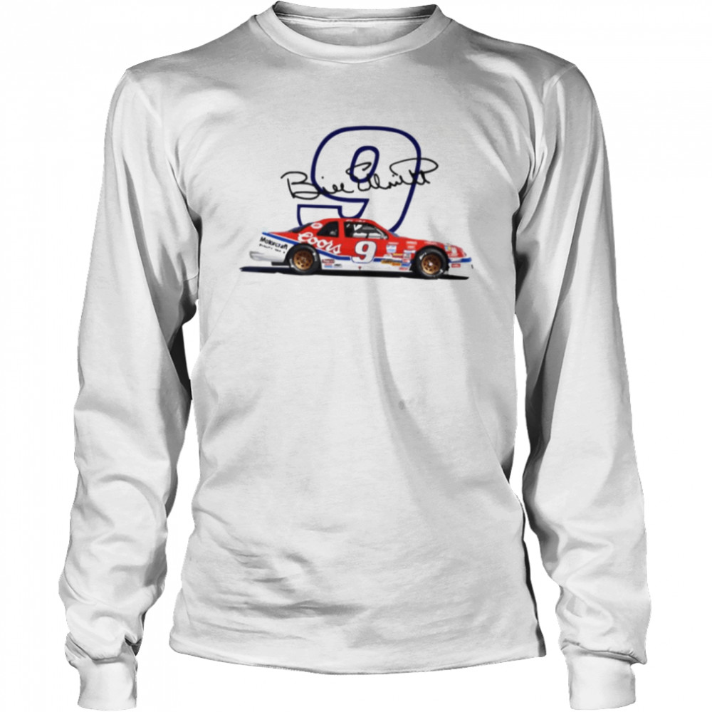1988 Winston Cup 9 Stock Car Retro Nascar Car Racing Bill Elliott shirt Long Sleeved T-shirt
