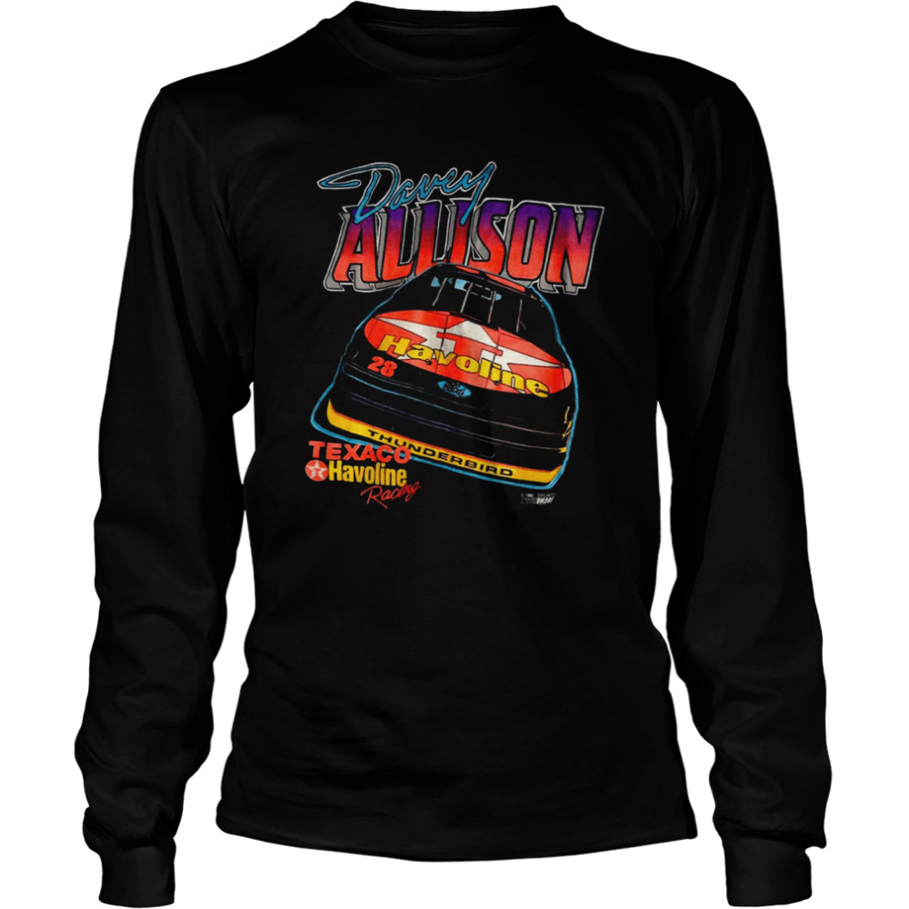 Davey Allison Retro Nascar Car Racing shirt Long Sleeved T-shirt