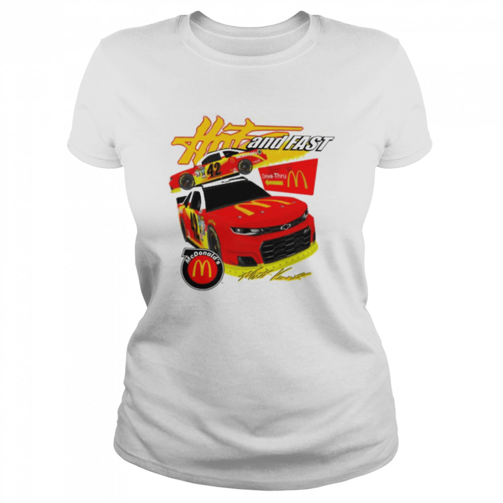 Drive Thru Crew Retro Nascar Car Racing Matt Kenseth shirt Classic Women's T-shirt