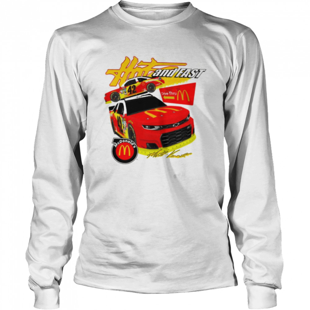 Drive Thru Crew Retro Nascar Car Racing Matt Kenseth shirt Long Sleeved T-shirt