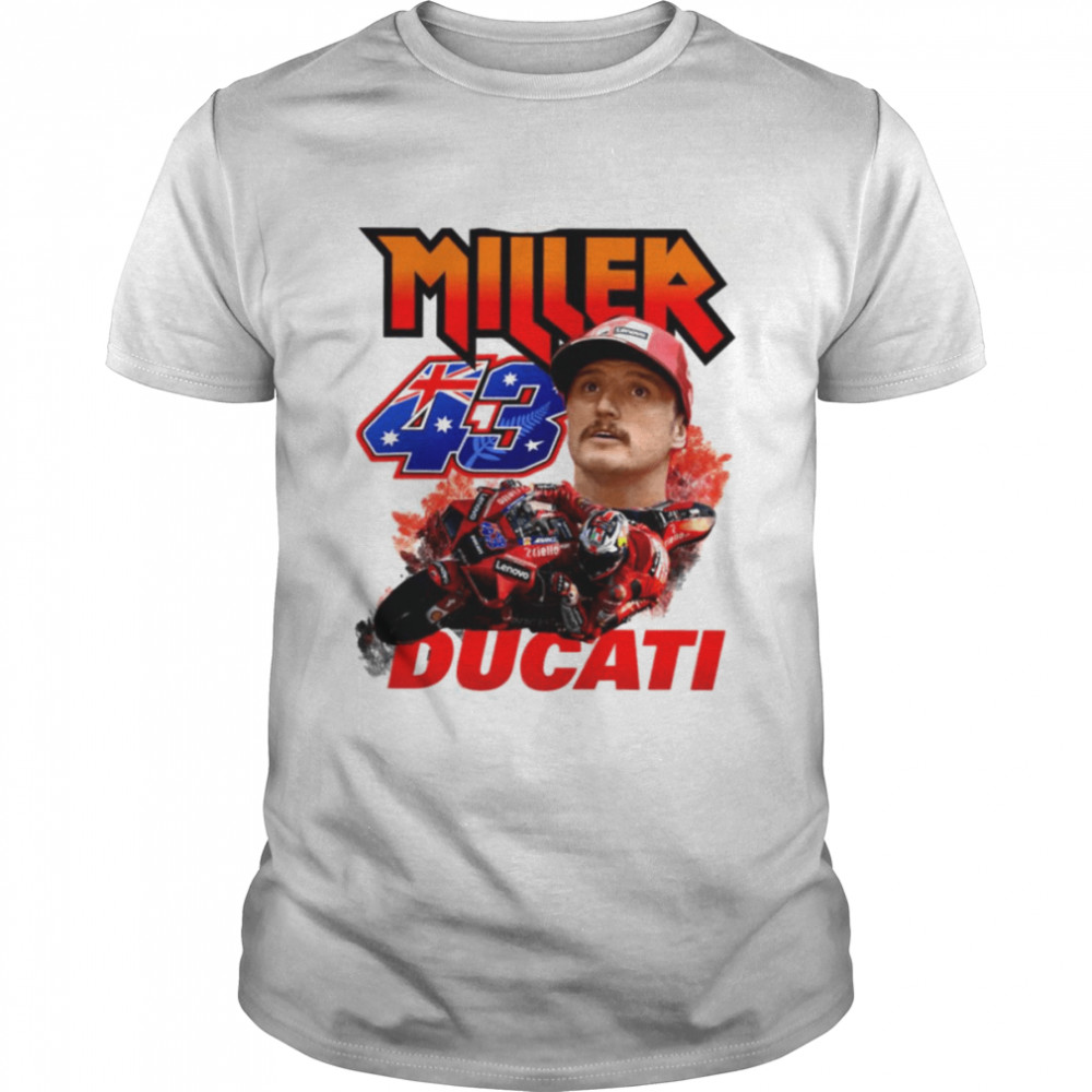 Jack Miller Aussie Thrill Moto Gp 43 2021 Motogp Gift Retro Nascar Car Racing shirt Classic Men's T-shirt
