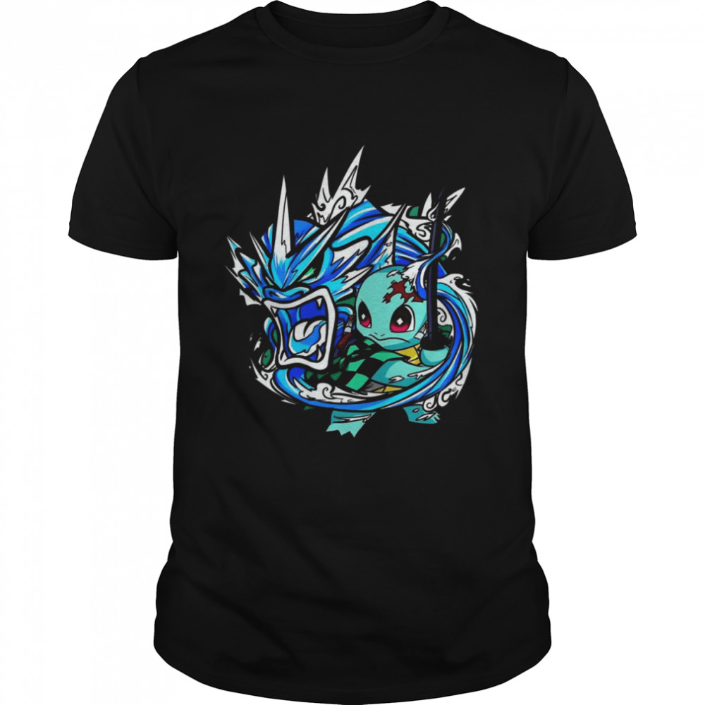 Lovely Dragon Water Breathing Squirtle Demon Slayer shirt