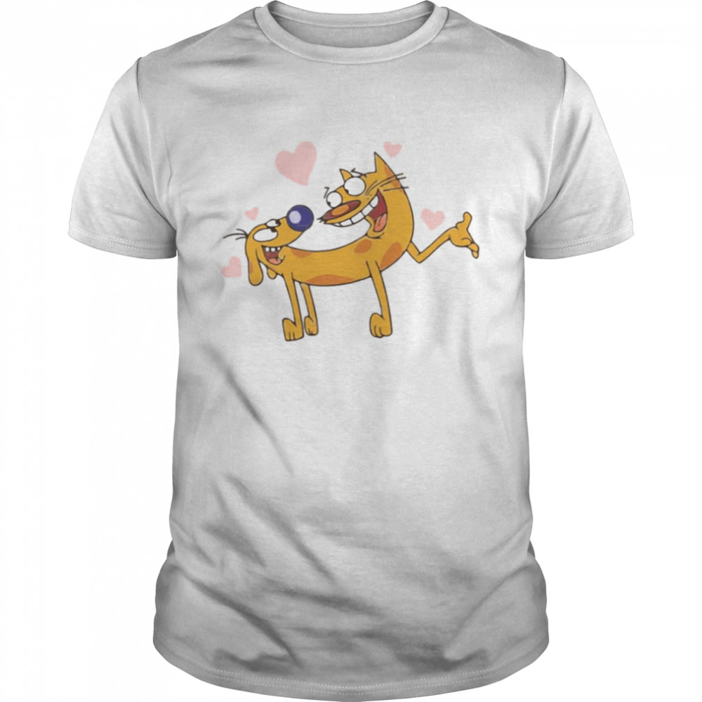 Lovely Movie Funny Cartoon Cute Catdog shirt Classic Men's T-shirt