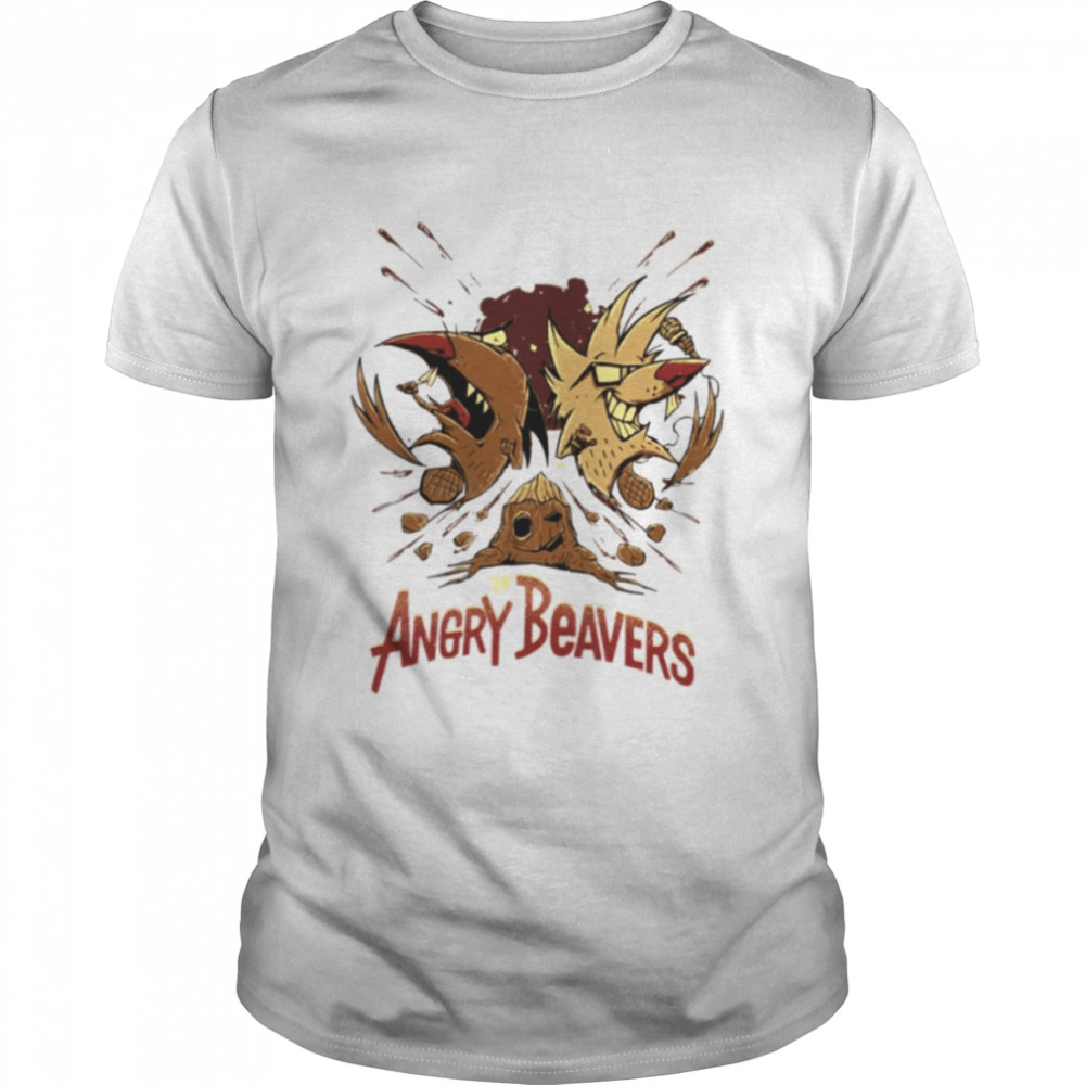 Men Women Angry Cartoon Tv Series Beavers Funny Men Fan The Angry Beavers shirt Classic Men's T-shirt