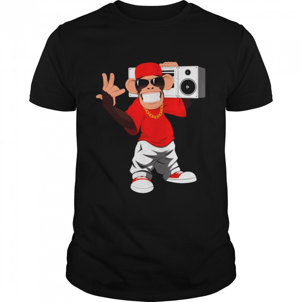 Rap Monkey Gift Hip Hop shirt