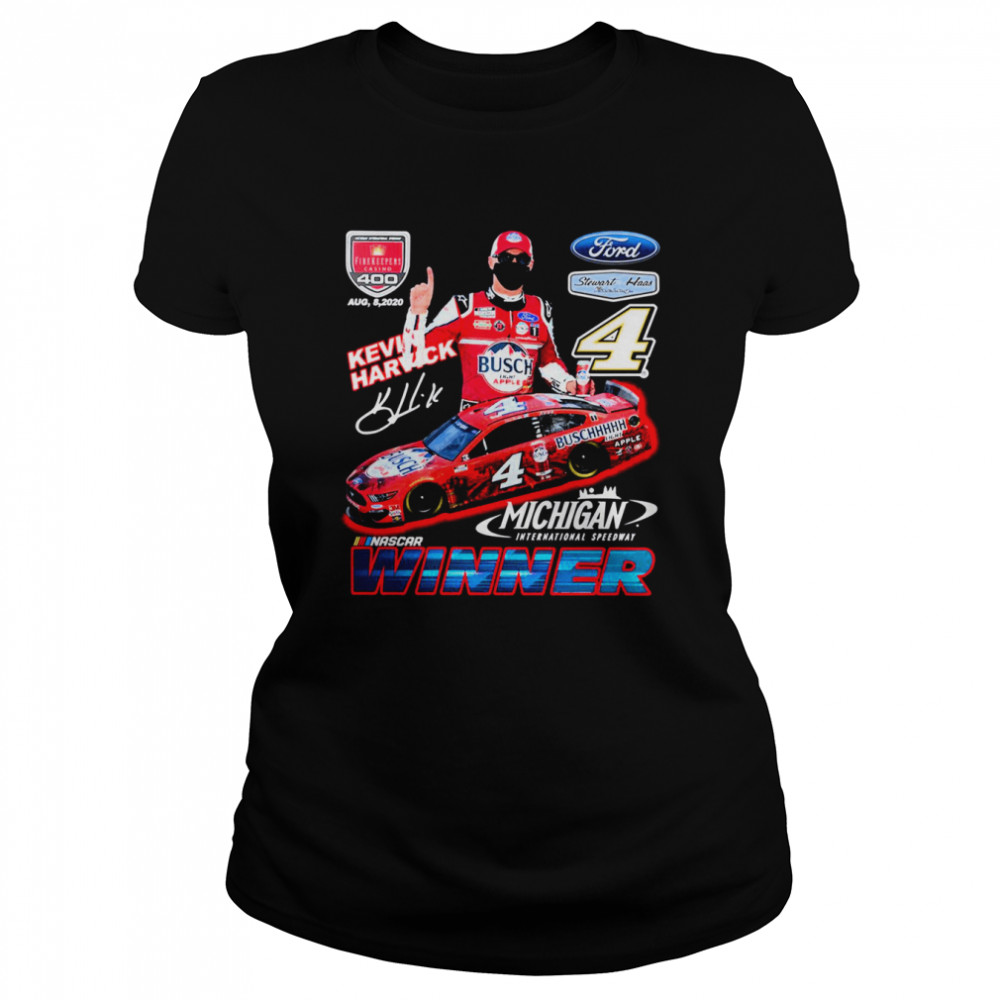 Signature Michigan International Speedway Retro Nascar Car Racing Kevin Harvick shirt Classic Women's T-shirt