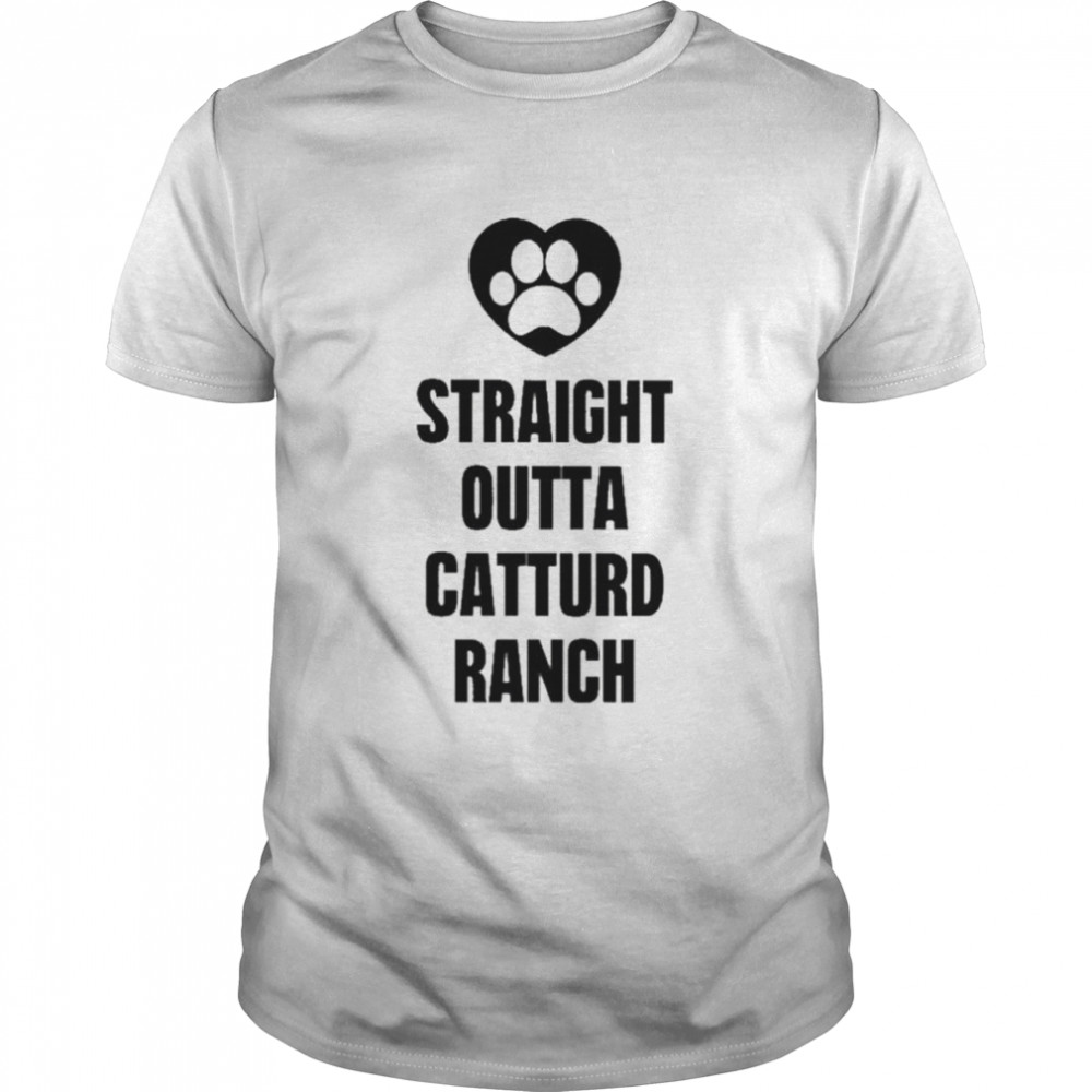 Straight outta catturd ranch dog shirt Classic Men's T-shirt