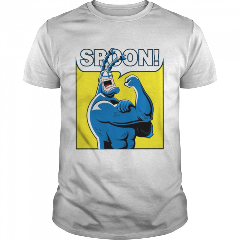 Superhero The Weird Guy Spoon The Tick shirt Classic Men's T-shirt