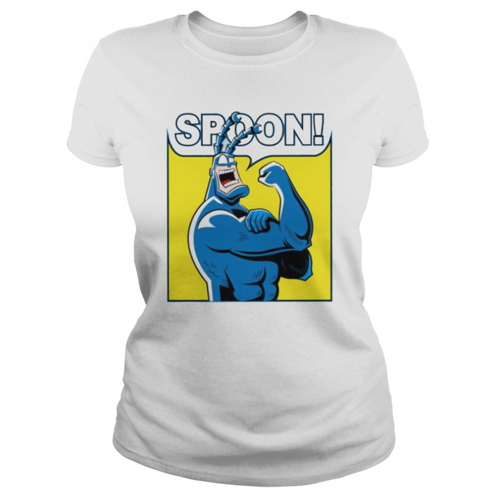 Superhero The Weird Guy Spoon The Tick shirt Classic Women's T-shirt