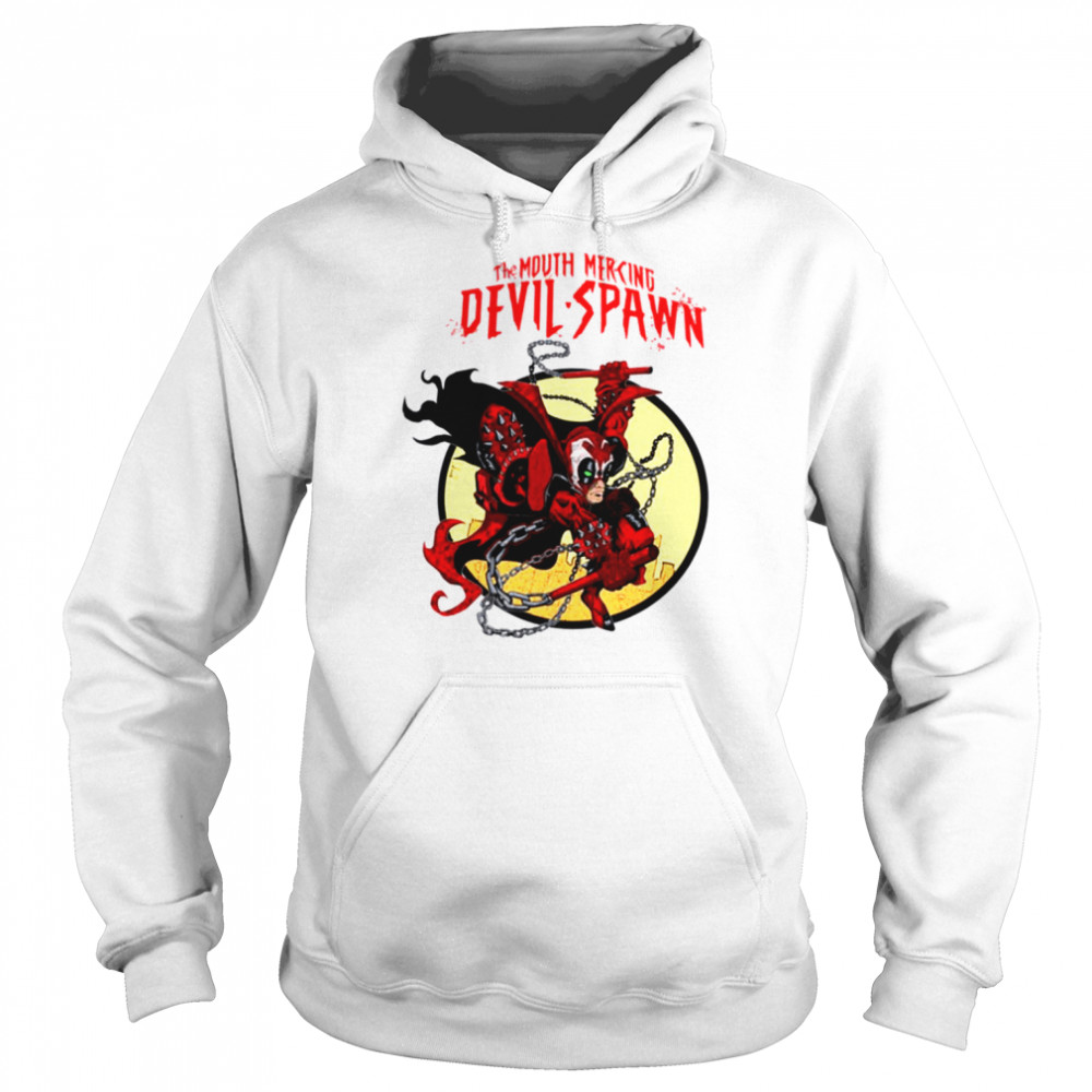 The Mouth Mercing Devil Hell Spawn shirt Unisex Hoodie