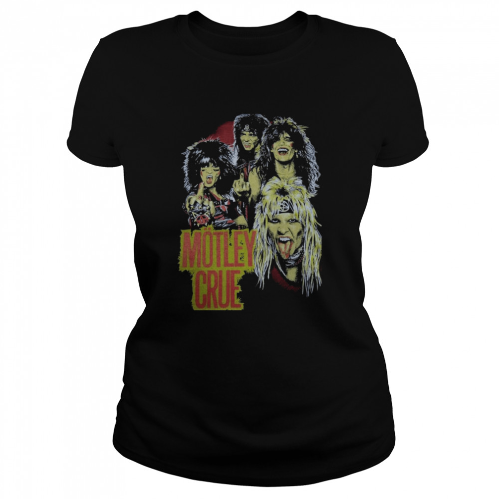 Tommy Nicki Mick Vince Motley Crue Vintage shirt Classic Women's T-shirt