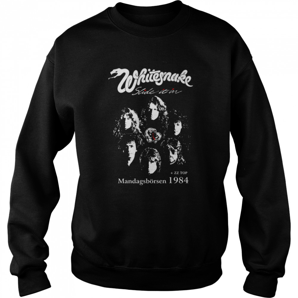 Tour 1984 Whitesnake Art Band ZZ Top shirt Unisex Sweatshirt