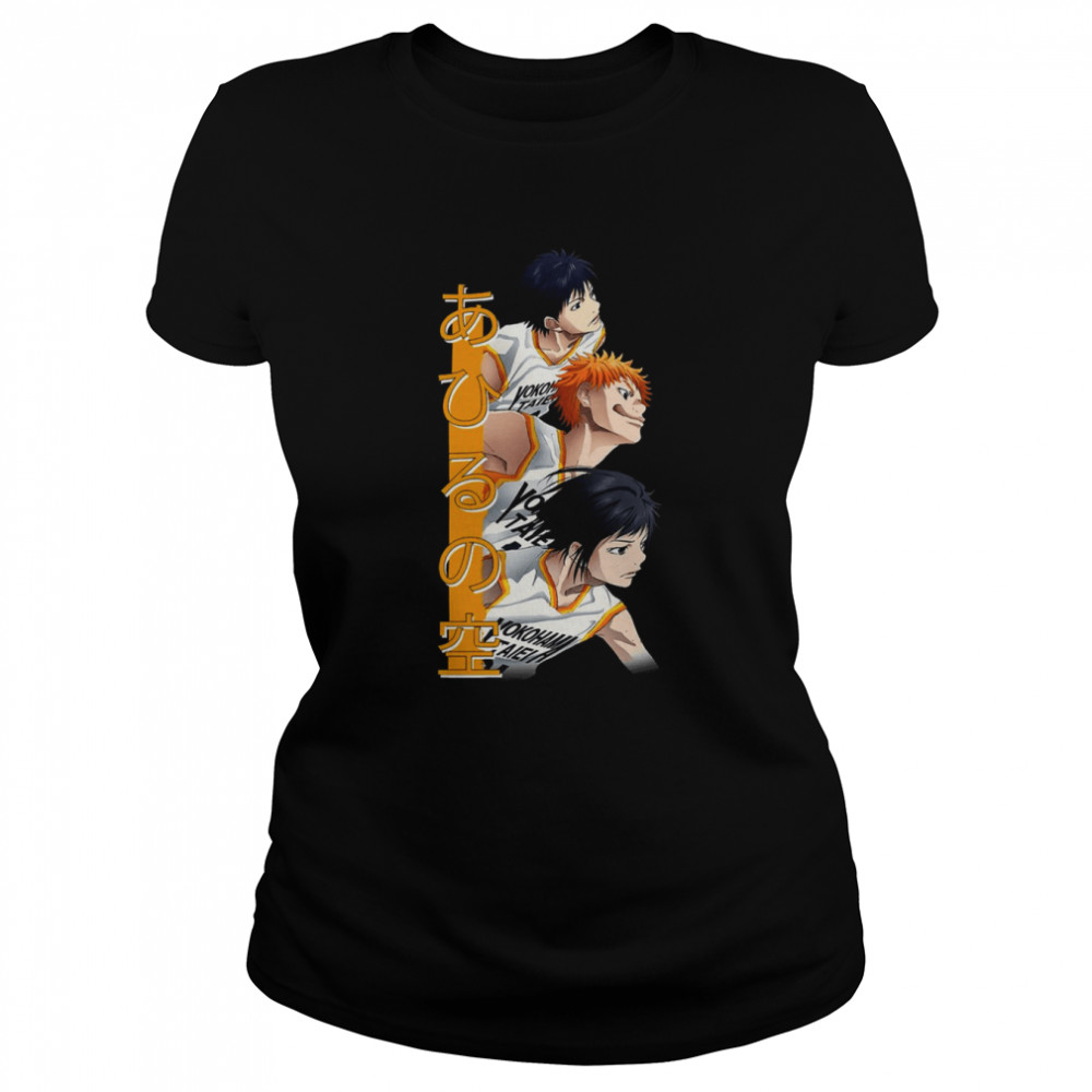 Triple Team Ahiru No Sora Anime shirt Classic Women's T-shirt