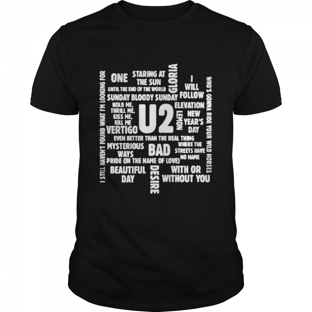 U2 Song Titles T- Classic Men's T-shirt