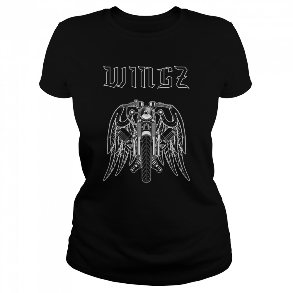 Wingz Café Racer Motorcycle shirt Classic Women's T-shirt