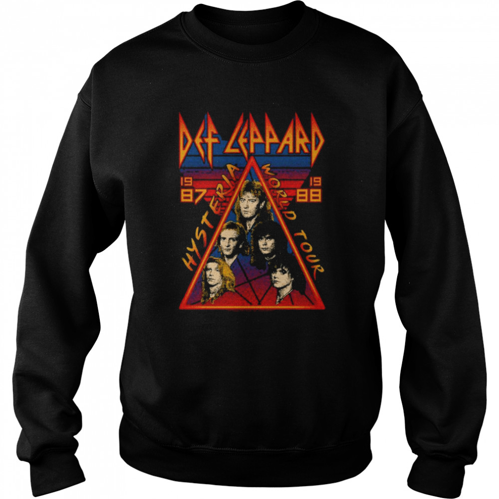 World Tour 87 88 Hysteria Def Leppard Vintage shirt Unisex Sweatshirt