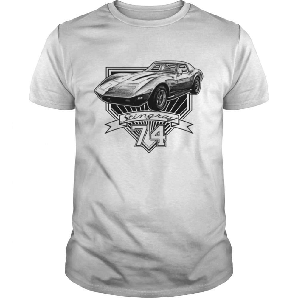 1974 Corvette Stingray Retro Nascar Car Racing shirt