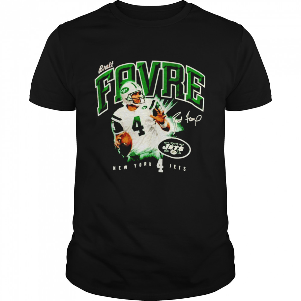Brett Favre New York Jets signatures shirt