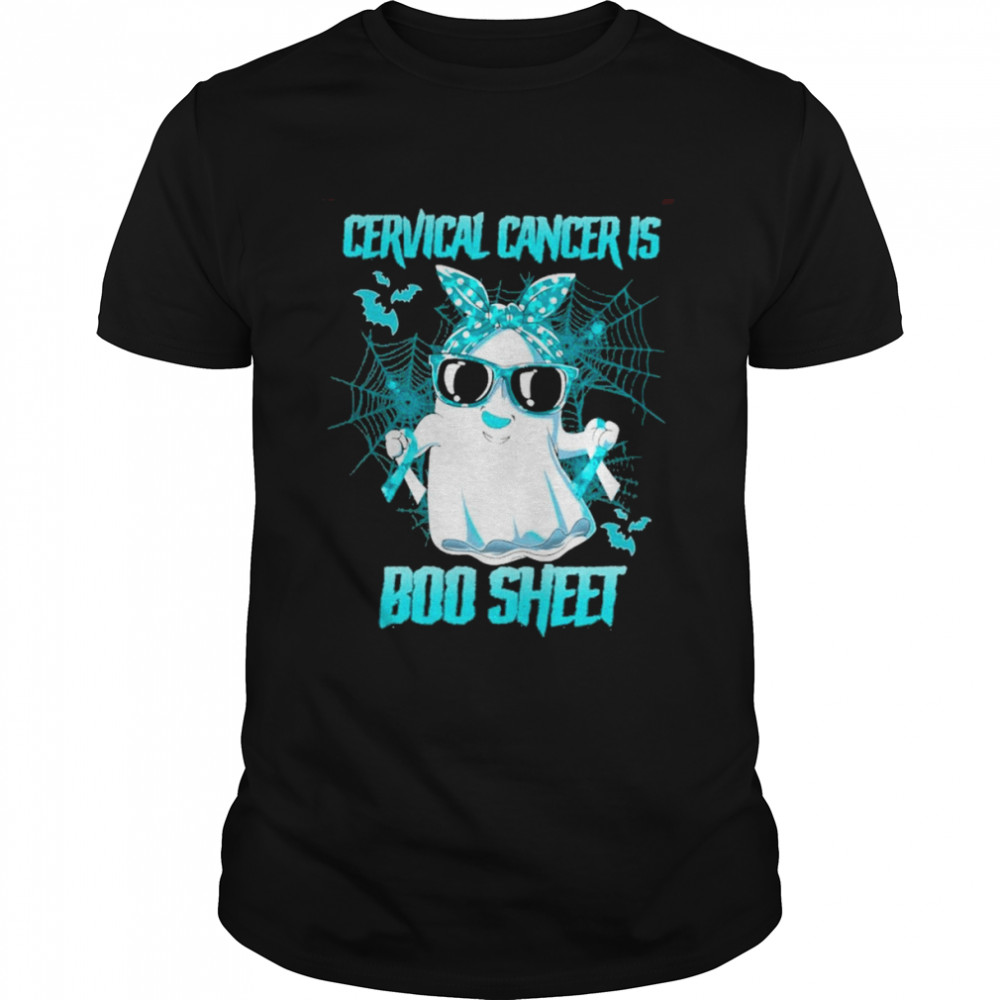 Cervical Cancer is Boo sheet Happy Halloween shirt