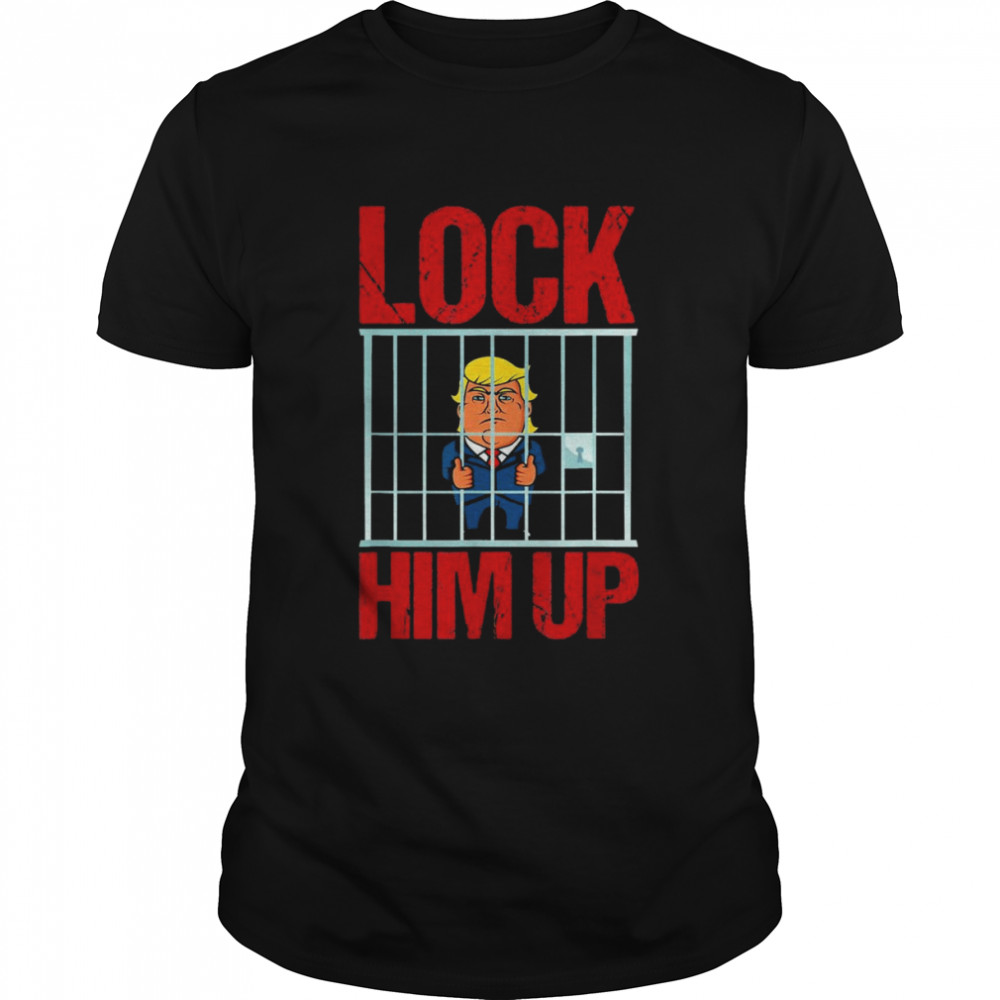FBI raids Trump’s mansion Anti Trump Lock Him Up T-Shirt