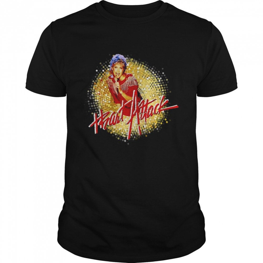 Heart Attack 80s Music Graphic Olivia Newton John shirt