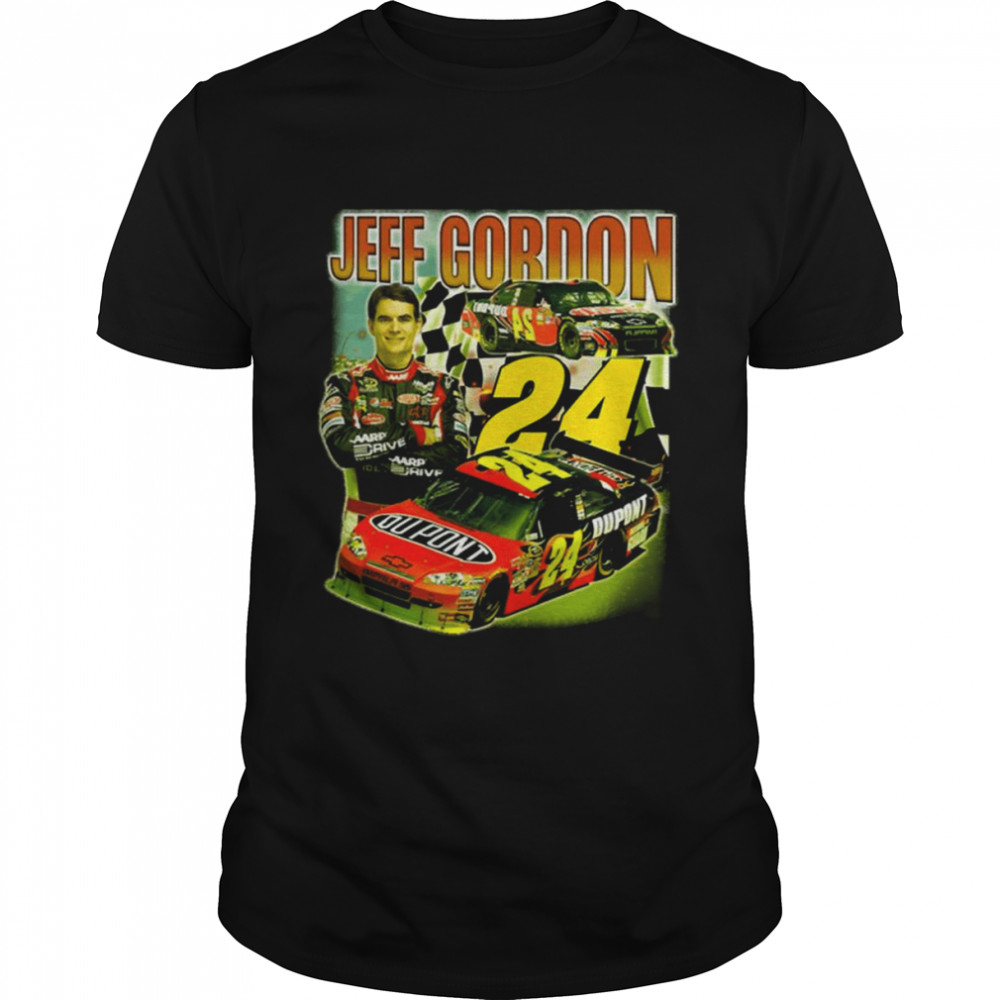 Jeff Gordon Bootleg Retro Nascar Car Racing shirt