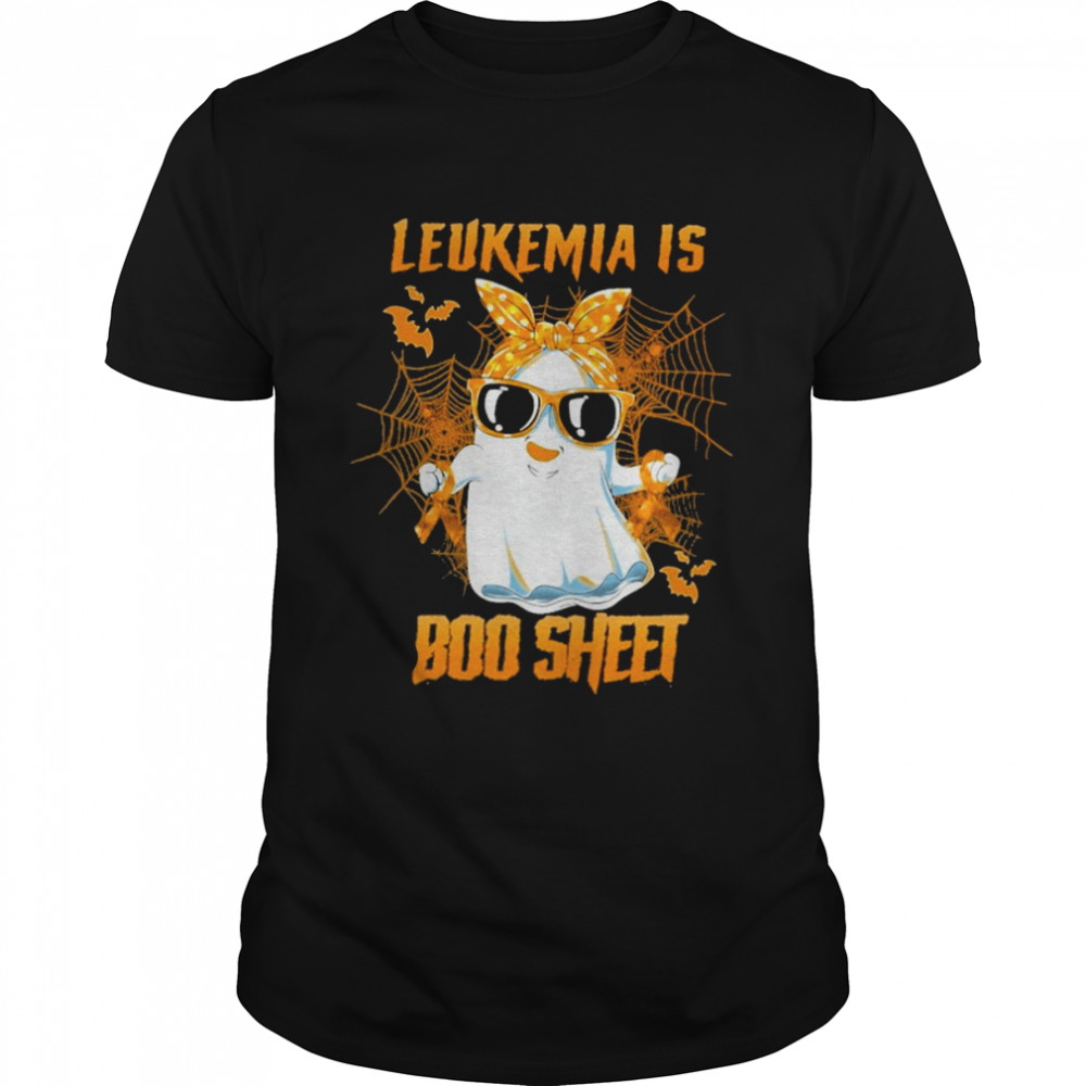Leukemia is Boo sheet Happy Halloween shirt