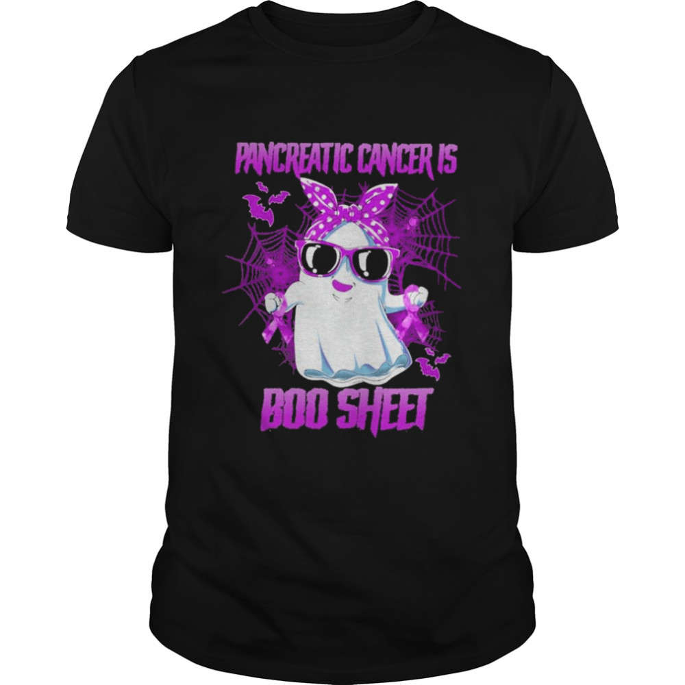 Pancreatic Cancer is Boo sheet Happy Halloween shirt