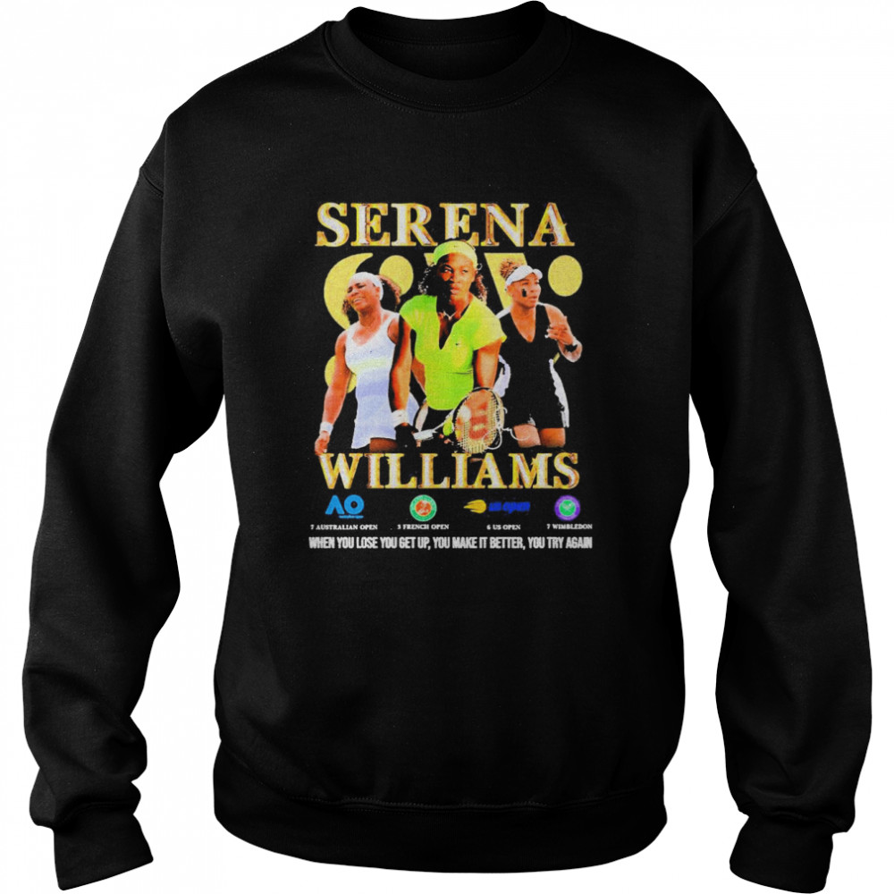 Serena Williams Grand Slam Signature  Unisex Sweatshirt