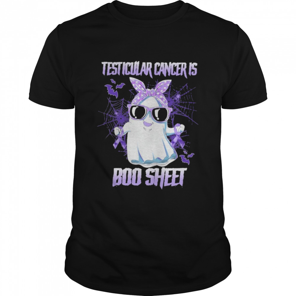 Testicular Cancer is Boo sheet Happy Halloween shirt Classic Men's T-shirt