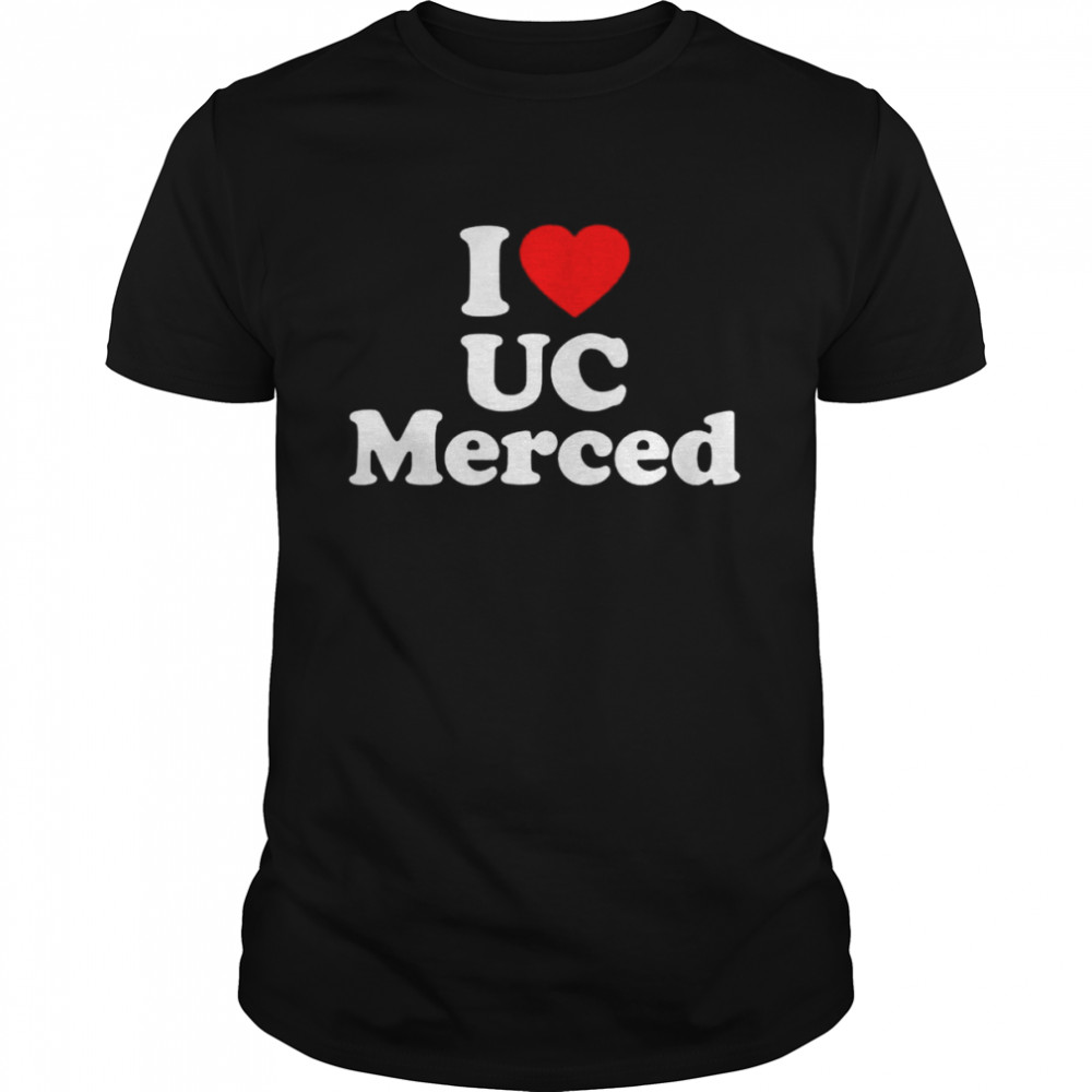 Uc merced love heart college university alumni shirt