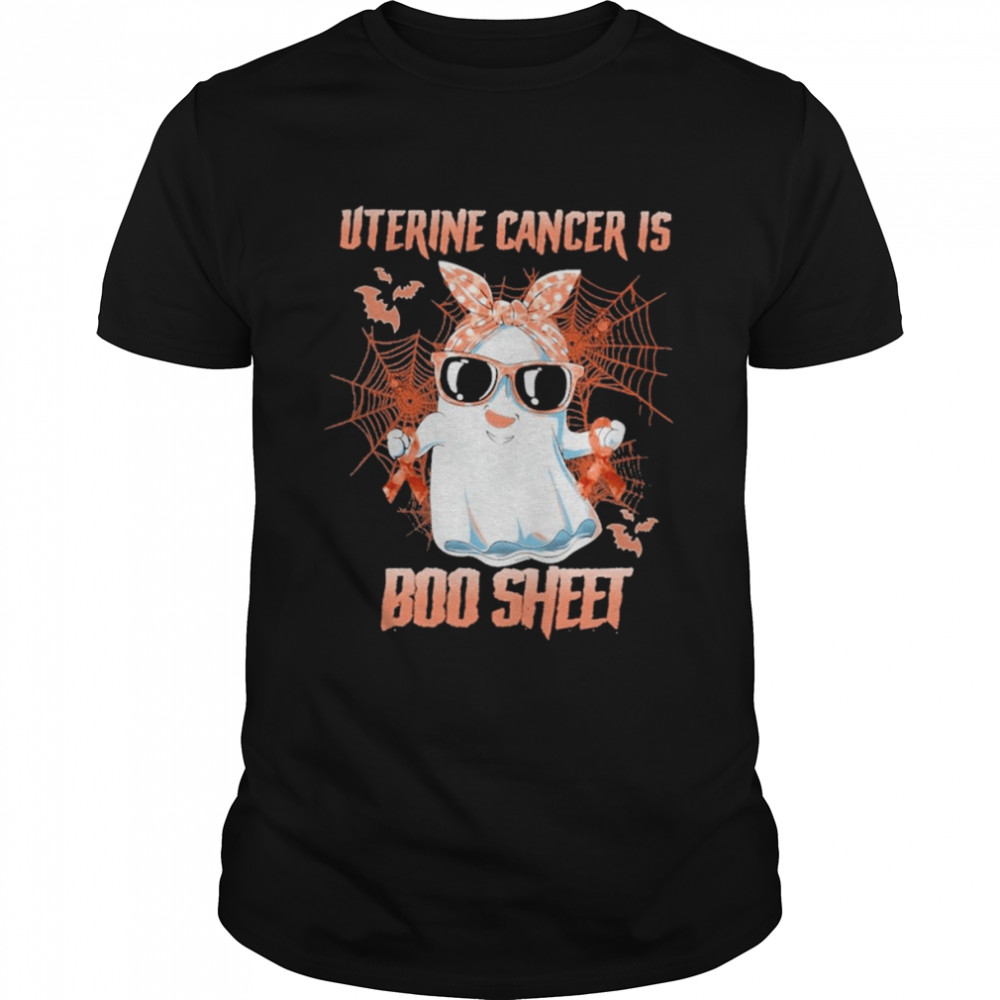 Uterine Cancer is Boo sheet Happy Halloween shirt