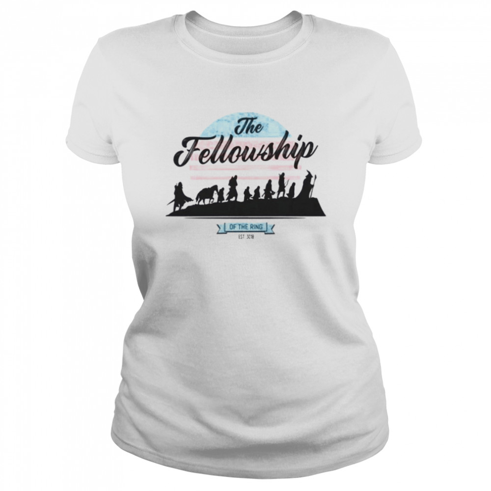 Color Moon Fellowship The Lord Of The Rings shirt Classic Women's T-shirt