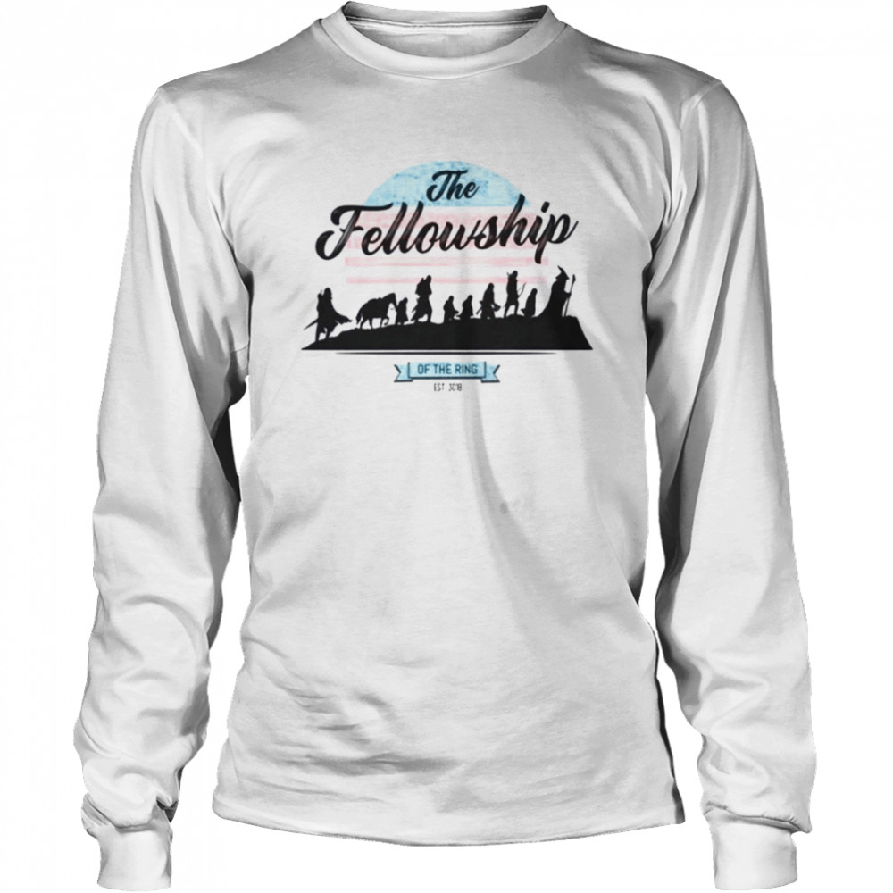 Color Moon Fellowship The Lord Of The Rings shirt Long Sleeved T-shirt