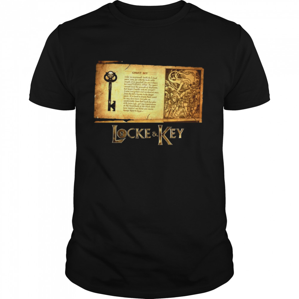 Ghost Key Acient Paper Locke And Key shirt