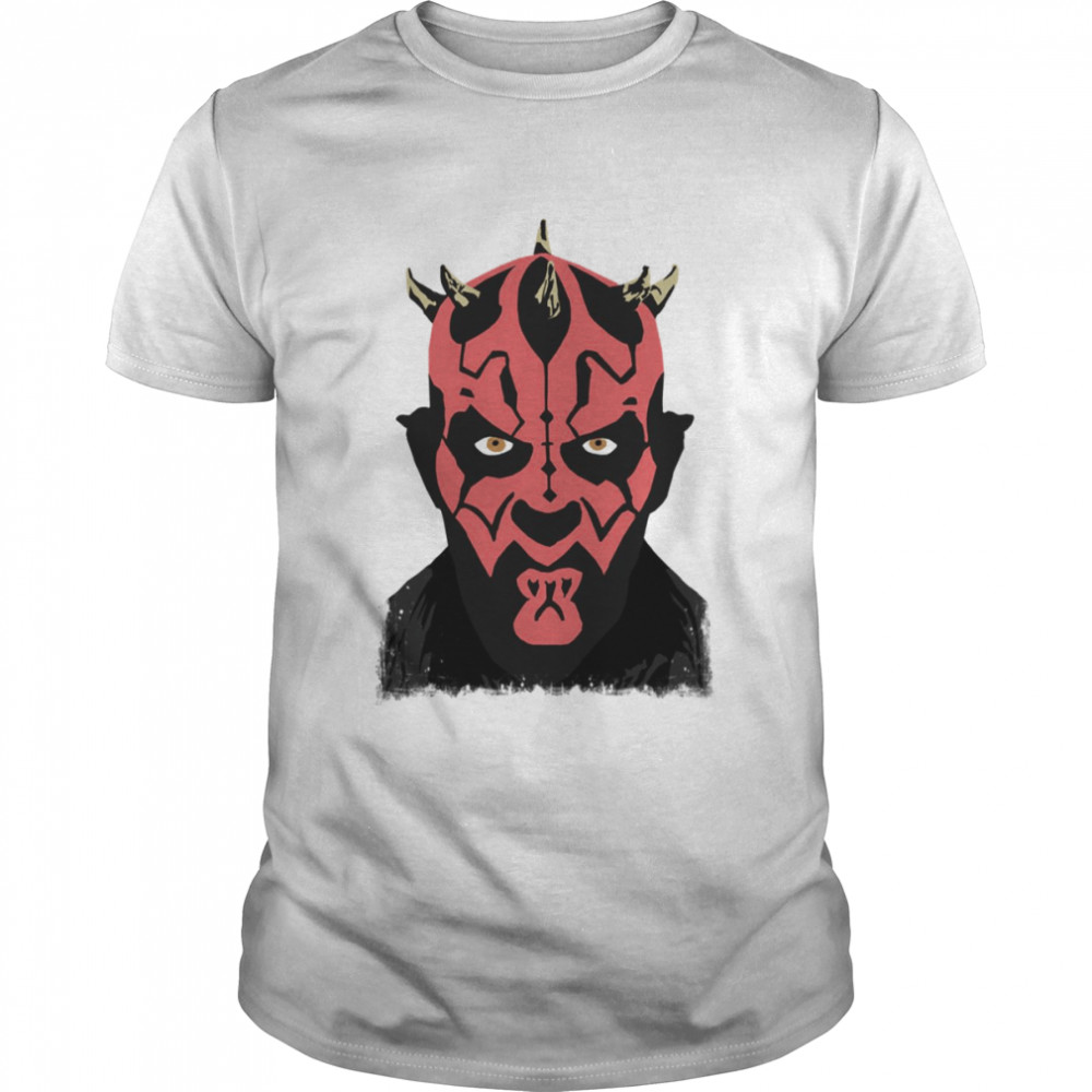 Partrait Of Darth Maul Sith Star Wars shirt