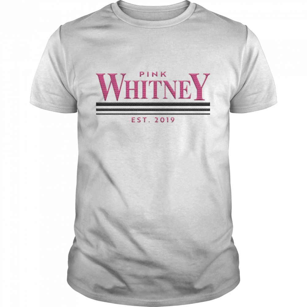 Pink Whitney Embroidered Tee Spittin Chiclets T-Shirts