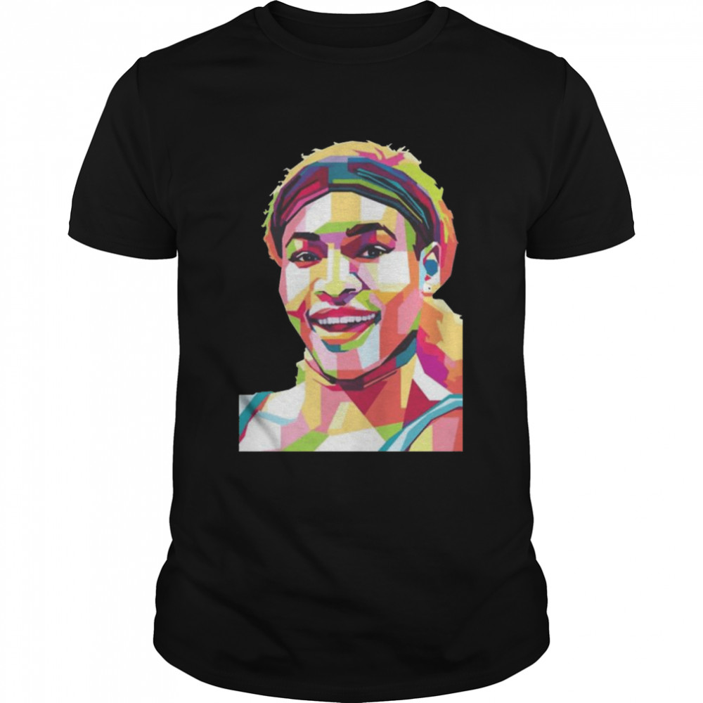 Serena williams colorful art 2022 shirt