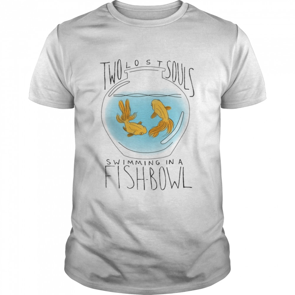 Two Lost Souls Swimming In A Fishbow Pink Floyd shirt Classic Men's T-shirt