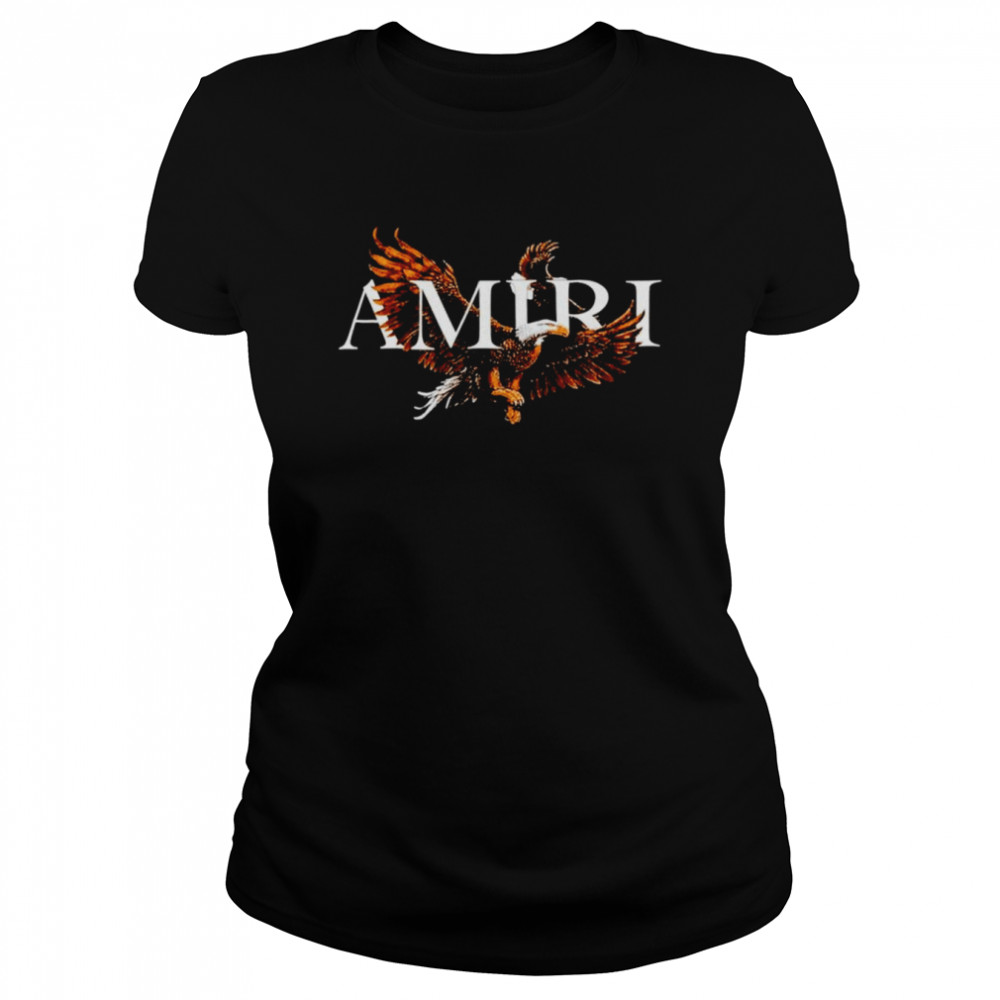Amiri black bald eagle shirt Classic Women's T-shirt