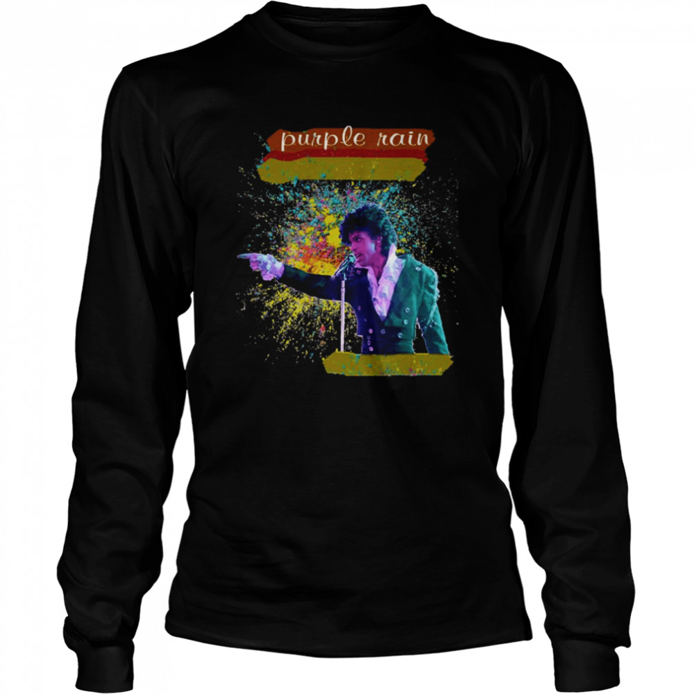 Around The World In A Day Purple Rainnew Design Prince Singer shirt Long Sleeved T-shirt