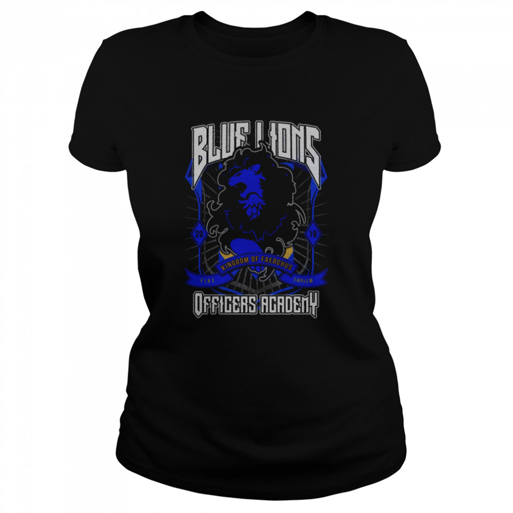 Blue Lions Crest Kingdom Of Faerghus Officers Academy Fire Emblem shirt Classic Women's T-shirt
