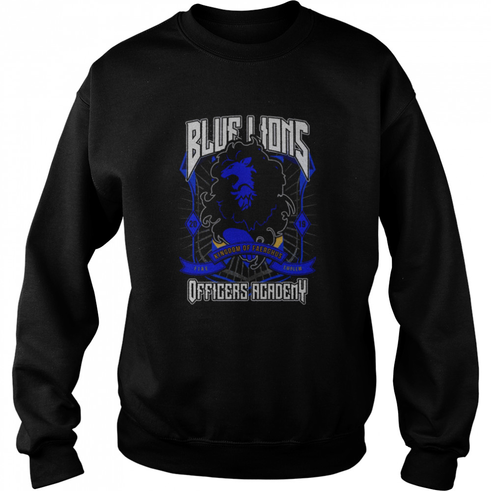 Blue Lions Crest Kingdom Of Faerghus Officers Academy Fire Emblem shirt Unisex Sweatshirt