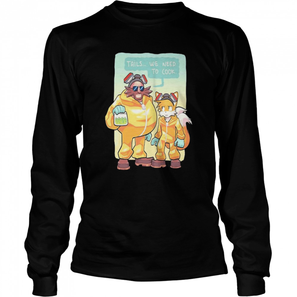 Breakingbad x sonic fan art shirt Long Sleeved T-shirt